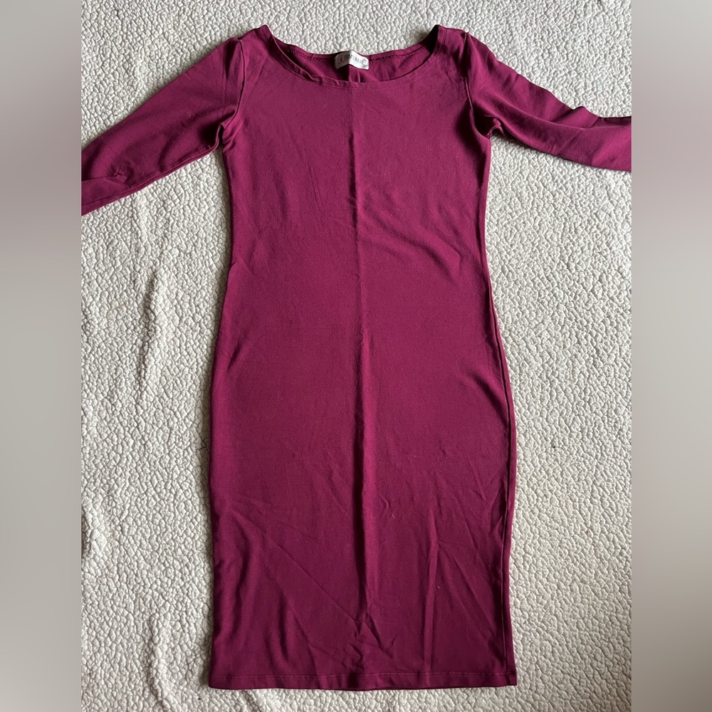 Midi 3/4 Dress- Boatneck